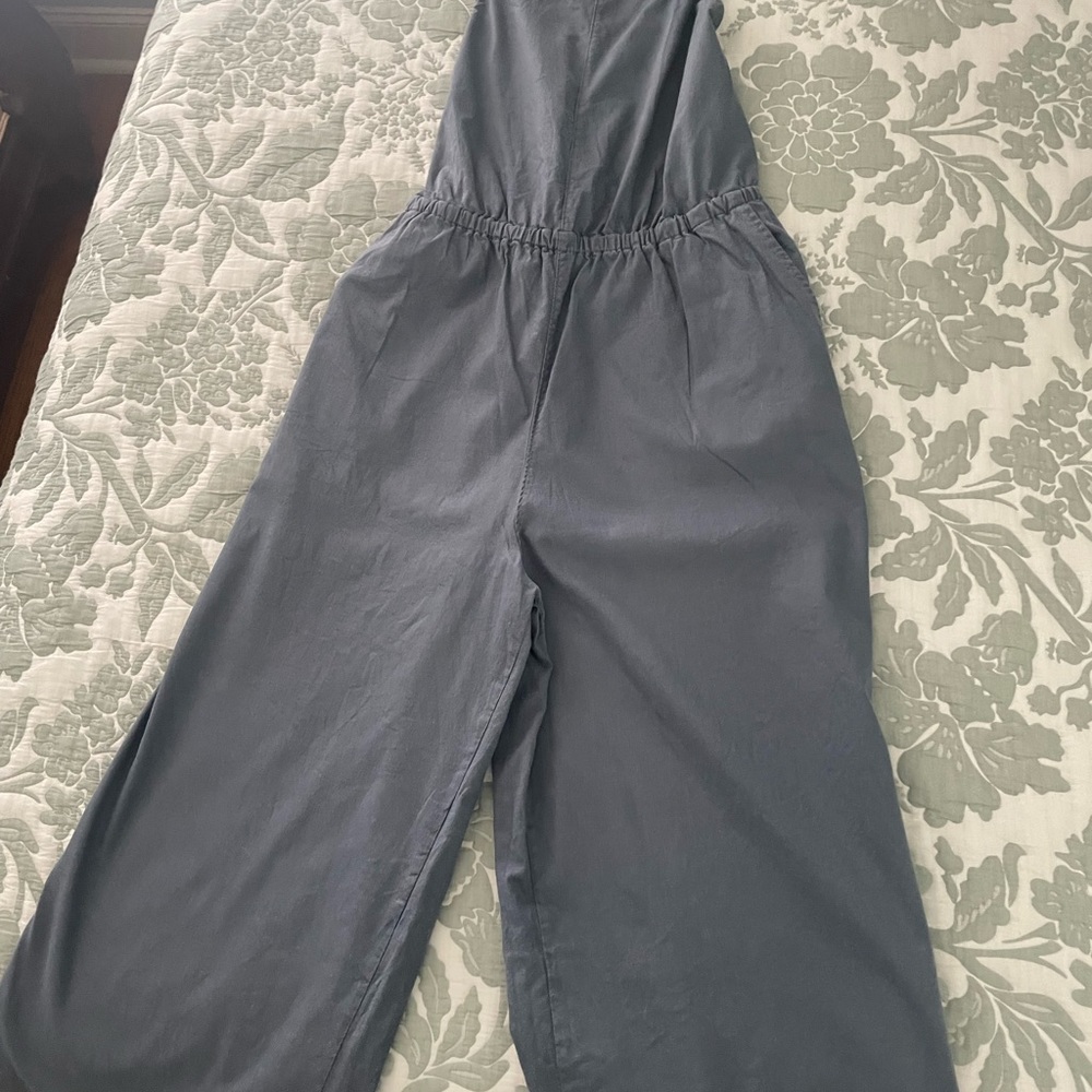 Denim jumpsuit. Organic cotton. Size large